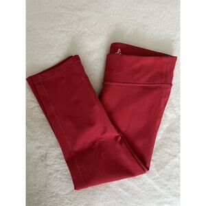 PRANA Womens Red Crop Legging Pants Fitness Workout Size XS